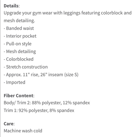 90 Degree by Reflex blue crop leggings size L - Picture 9 of 9